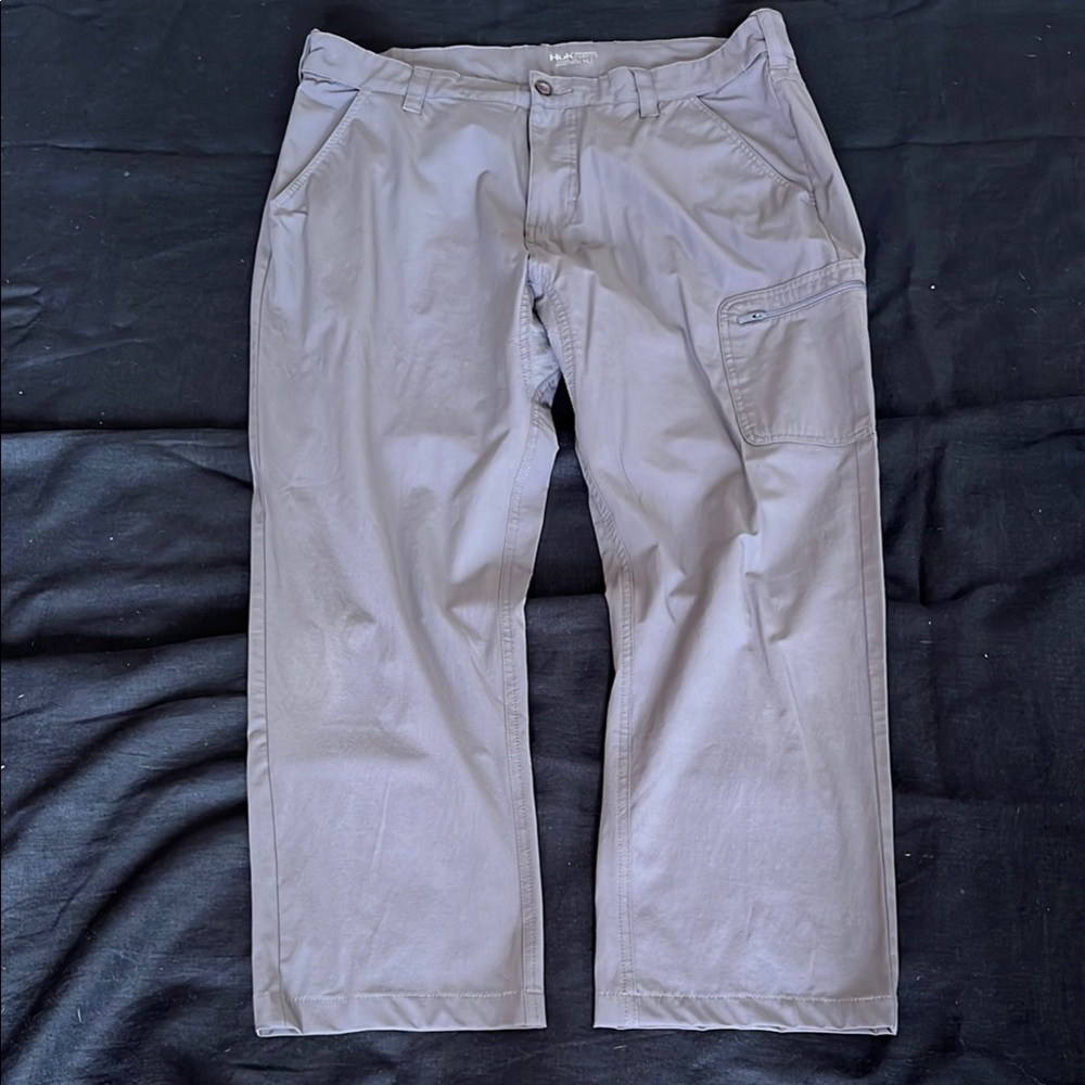 Huk Men's Cargo Pants Medium Gray XL - Picture 2 of 10